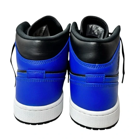 Nike Air Jordan 1 Mid Hyper Royal 2020 Blue Black Size 10 - Picture 5 of 7